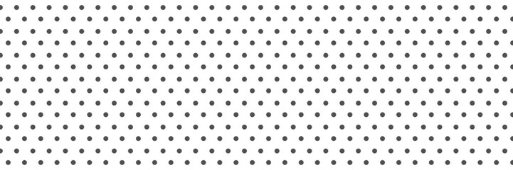 Dotted grid seamless pattern for bullet journal. Black point texture. Black dot grid for notebook paper. Vector illustration on white background
