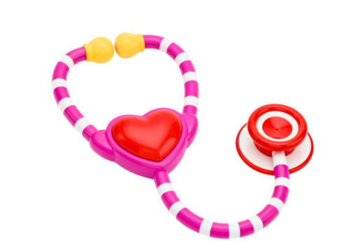 Colourful Toy Stethoscope with Heart Shape
