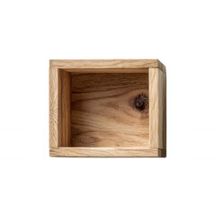 Wooden storage box, perfect for organizing small items. Stylish design with natural wood finish and minimalist appeal, ideal for home decor or craft projects.