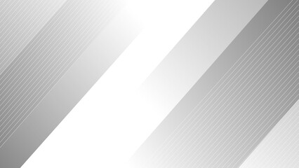 Abstract elegant white and grey background with diagonal lines.
