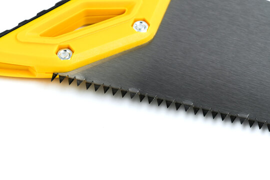 Hand saw isolated on white background.