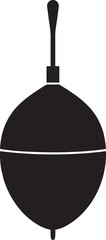 Fishing Float Silhouette Vector Format – Black Fishing Equipment Illustration