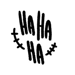 ha ha haha hahaha png outline cute cartoon drawing freehand and handwrite design clipart and kwaii doodle element
