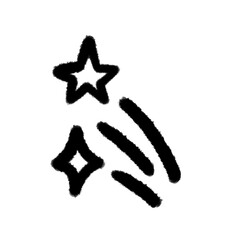 star wink sparkle action png outline cute cartoon drawing freehand and handwrite design clipart and kwaii doodle element
