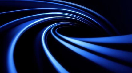 Abstract blue lines futuristic banner