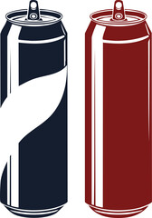 soda can stencil icon silhouette vector illustration.bottle, can, container, drink, vector, bubble, liquid, medicine, pop, refresh, serve, silhouette, soft, sparkle, sparkling, storage, transparent, 