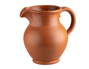 Vintage Clay Jug with Earthen Texture &ndash; Side Angle PNG