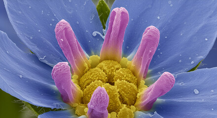 SEM of Stigma Cell Openings in Alpine Forget-Me-Not