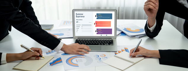 Customer experience and review analysis by brisk computer software for corporate business
