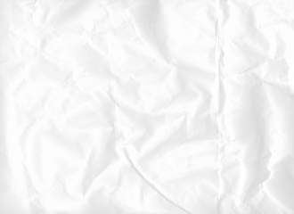Crumpled White Paper on a Transparent Background