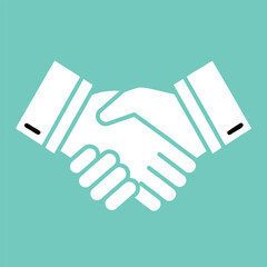 handshake icon vector illustration