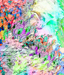 Beautiful design background.The painting is in the Impressionist style. Dabs of paint, a swirl of petals in the wind. Beautiful art design for your card, invitation, design. Watercolor, oil painting.