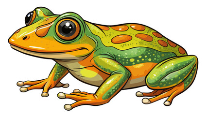 Obraz premium Common European frog or Edible Frog, Rana kl. Esculenta