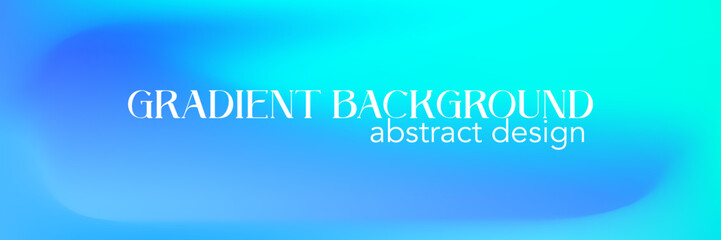 Gradient mesh aqua marine smooth background. Blue gradient mesh aquamarine teal abstract design. Emerald color bg. Vector illustration