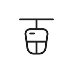 cable car icon is designed in a visually appealing and easily recognizable style. It’s suitable for various visual needs such as apps, digital media, or other graphic design projects