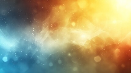 Abstract Celestial Landscape: A Symphony of Warm and Cool Hues