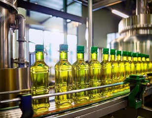 olive oil production high quality olive oil bottling line in a modern factory see the industrial process of bottling and packaging olive oil