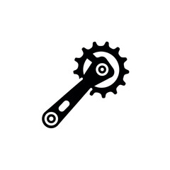 Bike Cassette Removal Tool Illustration for Cycling Gear Maintenance Design