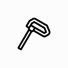 Hex Key Set for Bike Repair Illustration for Cycling Tool and Maintenance