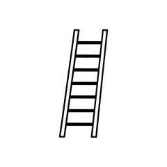 Minimalist Wooden Ladder Shelf Illustration for Storage and Home Organization