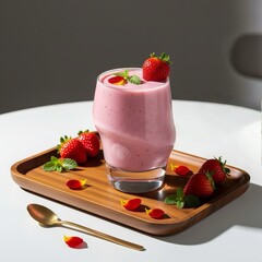 yogurt with strawberries