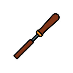 Wood Carving Chisel Set Illustration for Craft Tool and Woodworking Hobby