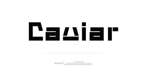 Minimal luxury font alphabet logo. Vector illustration