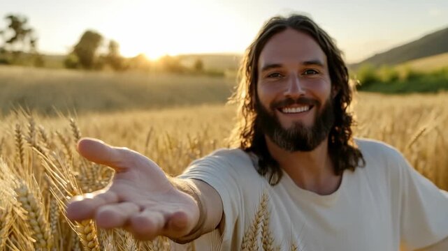 Christ eternal gesture: sacred symbol, spiritual aid, holy comfort, guiding spirit, merciful light, faithful rescue, helping force, loving grace, divine figure, gentle presence, healing power,