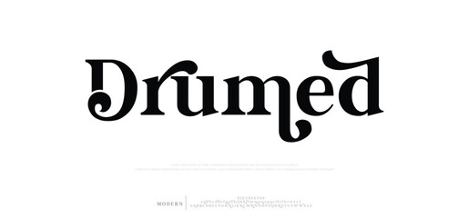 Abstract Fashion font alphabet. Minimal modern urban fonts for logo, brand sans serif digital fashion future creative logos fonts. vector illustration