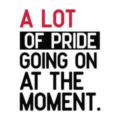 Comfort Colors A Lot of Pride Going on At The Moment Pride Shirt Queer Shirt Lesbian Shirt LGBTQ Shirt Gay Pride Shirt Equality Shirt
