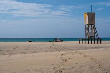 lifeguard tower on the beach