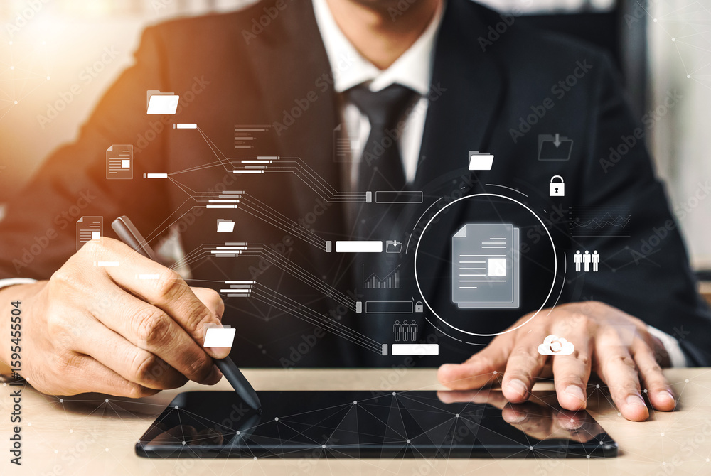 Poster digital document management system streamlines file access, document sharing, document tracking, and