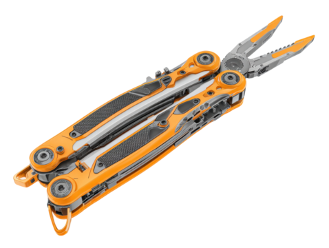 Indoor multi-tool workshop close-up instructional techniques. Isolated on transparent background, png.