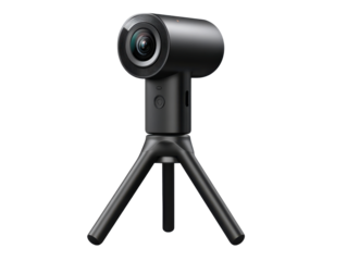 Capturing moments action camera setup home studio product image. Isolated on transparent background, png.