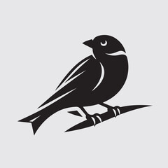 Obraz premium vector illustration of a Sparrow bird
