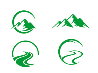 Obraz premium Set of Nature Logo Designs – Eco-Friendly, Minimal, and Organic Style for Branding and Identity