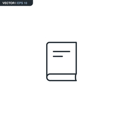 Book, linear style sign for mobile concept and web design