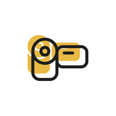video camera icon is designed in a visually appealing and easily recognizable style. It’s suitable for various visual needs such as apps, digital media, or other graphic design projects
