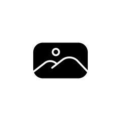 landscape photo icon is designed in a visually appealing and easily recognizable style. It’s suitable for various visual needs such as apps, digital media, or other graphic design projects