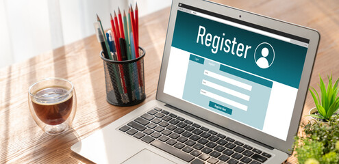 Online registration form for modish form filling on the internet website