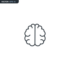 Brain, linear style sign for mobile concept and web design