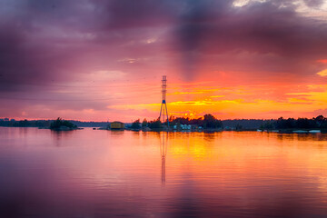 Naklejka premium Lapinlahti Sunset