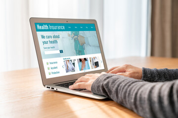 Health insurance web site modish registration system for easy form filling