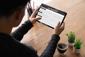 Online loan application form for modish digital information collection on the internet network