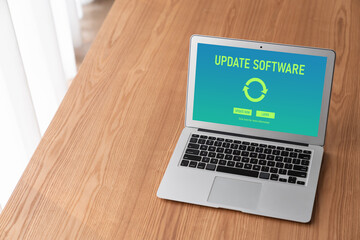 Software update on computer for modish version of device software upgrade