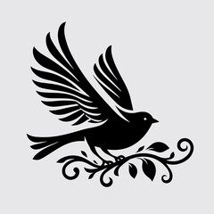 Fototapeta premium vector illustration of a Sparrow bird