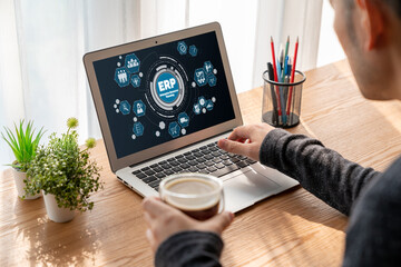 ERP enterprise resource planning software for modish business to plan the marketing strategy
