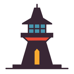 lighthouse icon vector illustration © Repon