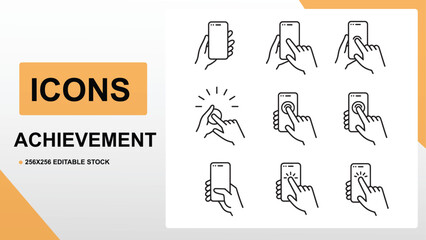 AIzaSyAcXwHrzo0u0P9t7FSHav3ocEeAxiya6PI Mobile Hand Gestures Vector Icons Collection of Touch Screen Interaction Symbols for User Interface Design