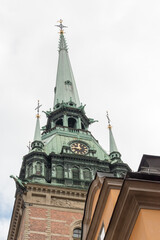 Obraz premium The German Church, also known as St. Gertrude's Church, a medieval church in Stockholm.
